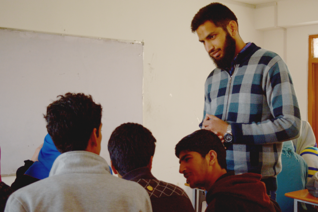 Image of Abdullah Saqib in classroom